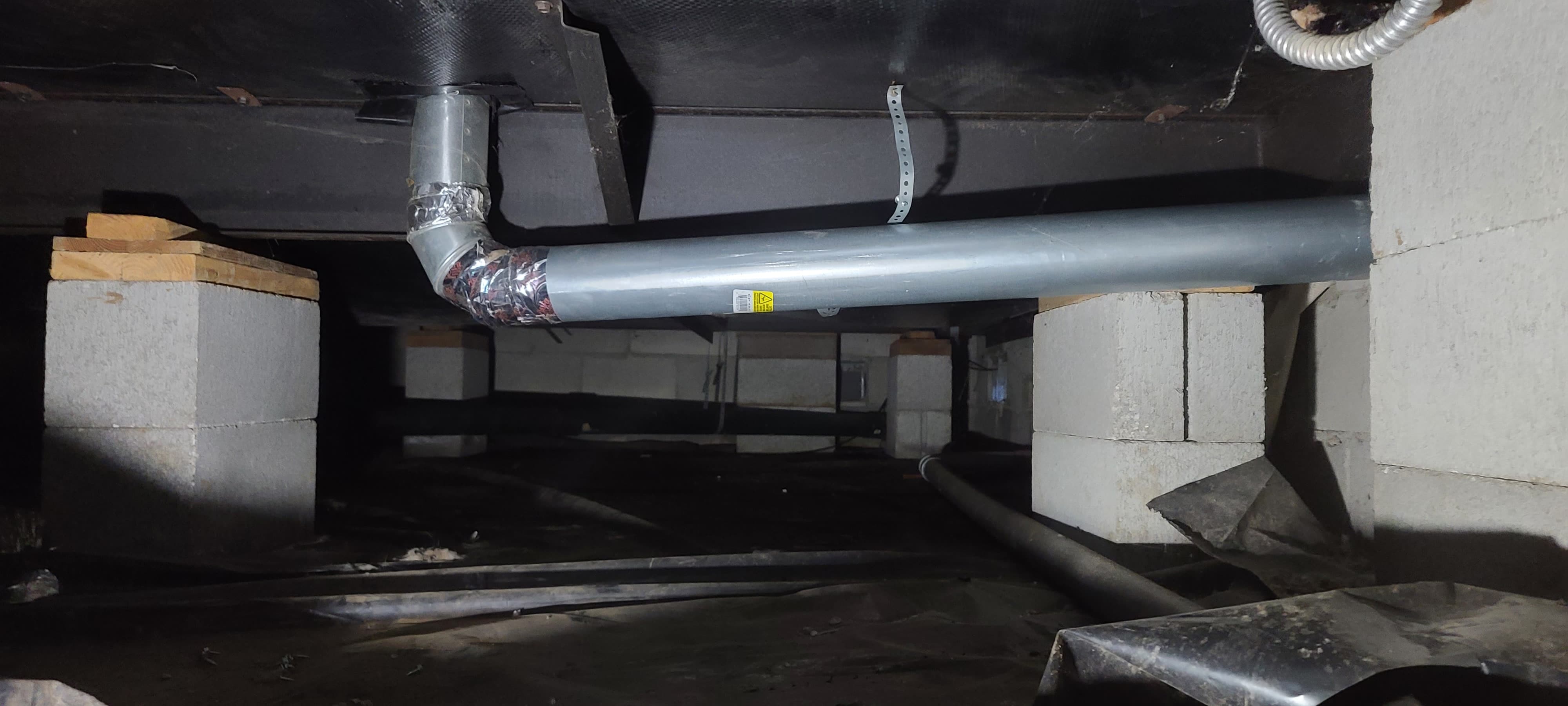 Air duct after professional cleaning - Portland OR